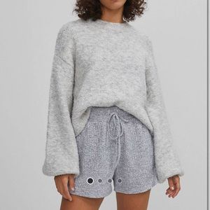 Bershka grey boxy sweater